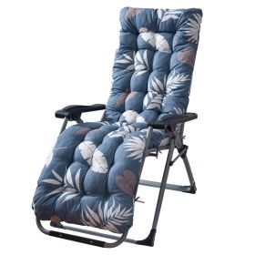 67x22in Chaise Lounger Cushion Recliner Rocking Chair Sofa Mat Deck Chair Cushion (Option: GreyLeaf)