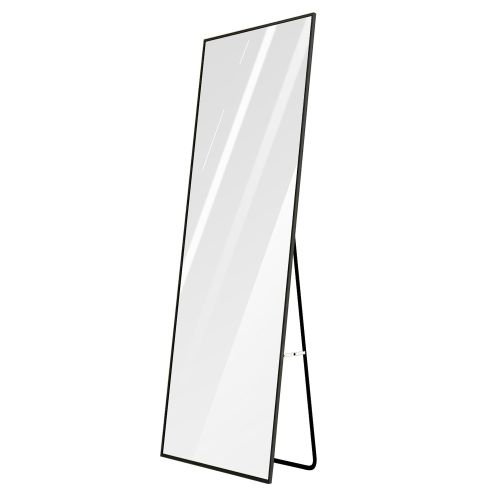 Full Length Mirror 63x18.9in Aluminum Alloy Wall Mirror Free Standing Floor Mirror Hanging Leaning Against Wall for Dressing Bedroom Living Room