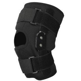 Sport Knee Brace Adjustable Open Patella Knee Support Compression Knee Wrap For Running Climbing Pain Relief Recovery of Injured Knee (Option: XL)