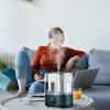 5L/1.32Gal Ultrasonic Air Humidifier Electric Mist Humidifier with Temperature Humidity Sensor Timer Setting UV Light Adjustable Mist Level Quiet Esse
