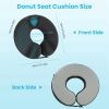 Donut Pillow Seat Cushion Memory Foam Donut Chair Cushions Ergonomic Seat Cushion Pad for Coccyx Prostate Sciatica Pelvic Floor Pressure Sores Office