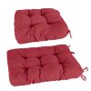 2Pcs Rocking Chair Cushion Upper And Lower Back And Seat Sets with Non-Slip Ties Polyester Fiber Filling Comfortable for Indoor Home Office Car