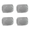 4 Pack Jawline Exerciser for Men Women Jaw Trainer Shaper Sagging Skin Double Chin Reducer with 3 Resistance Levels for Beginners Intermediate Expert